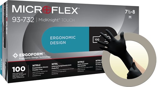 Ansell MicroFlex MidKnight Touch 93-732 Handschoen