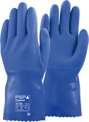 PSP 40-400 Chemical PVC Blue Werkhandschoen