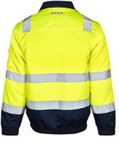 OXXA Agatha 0962 pilotjack - fluo geel/marineblauw - m-2