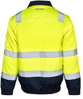 OXXA Agatha 0962 pilotjack - fluo geel/marineblauw - m-2