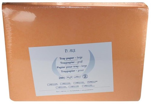 PURE Traypapier 28x36cm oranje