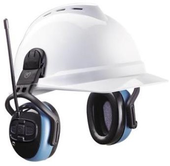 MSA left/RIGHT FM Pro gehoorkap met helmbevestiging