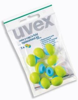 uvex 2125-351 reserveoordoppen t.b.v. x-cap en x-fold gehoorbeugel
