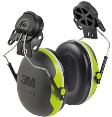 3M Peltor X4P3 gehoorkap met helmbevestiging