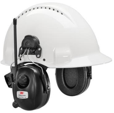 3M Peltor DAB+ FM Radio gehoorkap met helmbevestiging