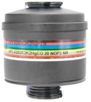 Spasciani 203 UP3 combinatiefilter A2B2E2K2CONOHg-P3 R