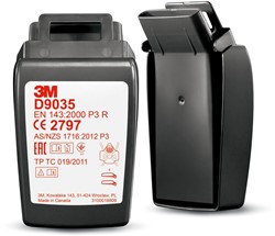 3M Secure Click  D9035 stoffilter P3 R met harde behuizing