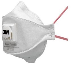 3M Aura 9332+ stofmasker FFP3 NR D met uitademventiel in bulkverpakking