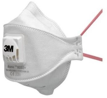 3M Aura 9332+ stofmasker FFP3 NR D met uitademventiel in bulkverpakking