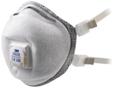 3M 9928 stofmasker FFP2 R D met uitademventiel