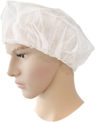 PSP 55-301 Baret PP wit haarnetjes