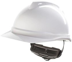MSA V-Gard 500 ongeventileerde veiligheidshelm met Fas-Trac III binnenwerk