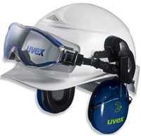 uvex ultrasonic 9302-510 ruimzichtbril t.b.v. helmbevestiging