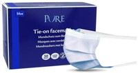 Pure mondmasker met elastiek blauw