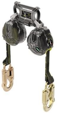 MSA Latchways Twin Mini PFL valstopapparaat 1,8 m met stalen musketonhaak