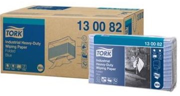 Tork Industrial Heavy-Duty Paper Folded Blue poetsdoek