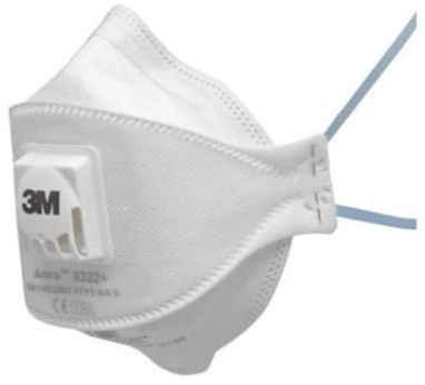 3M Aura 9322+Gen3 stofmasker FFP2 NR D 10 stuks