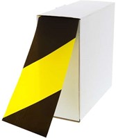 Afzetlint geblokt zwart-geel