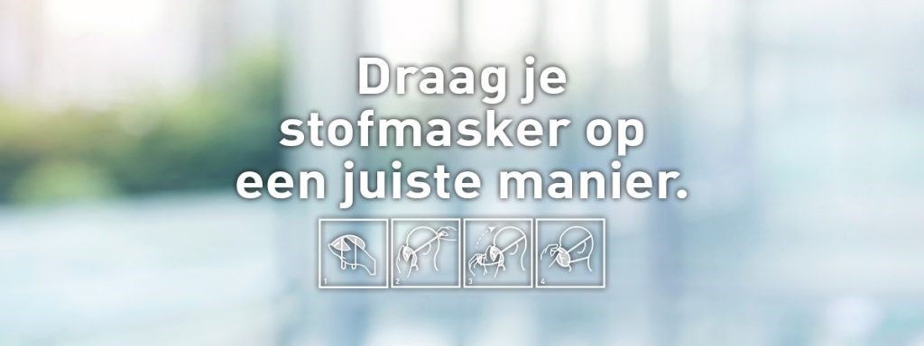 Draag je stofmasker op de juiste manier
