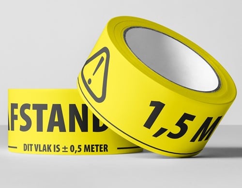 1,5 meter afstand tape