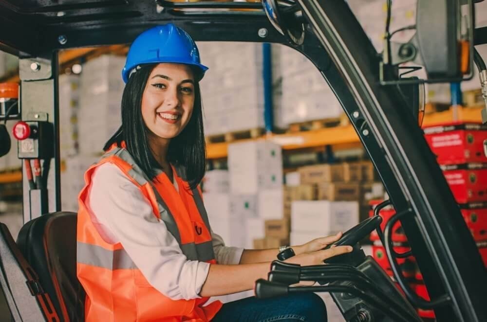 Welke PBM bij het werken met een heftruck?