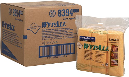 Wypall 8394 Geel Microvezel Poetsdoeken