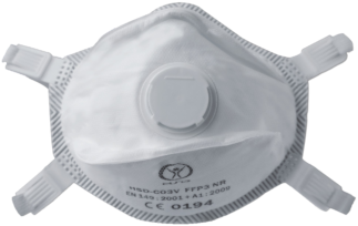 Stofmasker FFP3 NR, model HSD-CO3V (30-330)