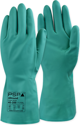 PSP Allround 40-200 Groene Nitril Werkhandschoen
