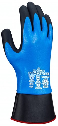 Showa S-tex 377SC werkhandschoenen - blauw - xl