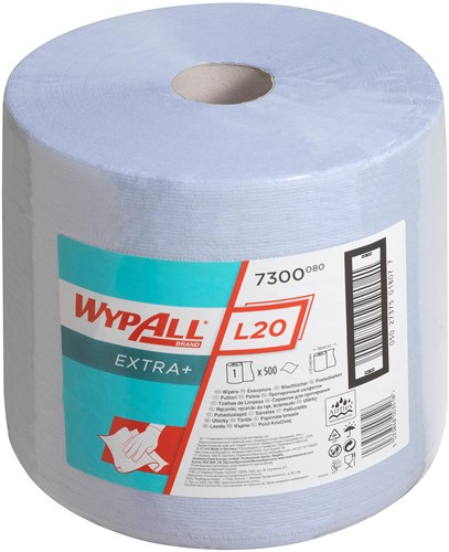 Wypall L20 7300 Extra+ Poetsdoek Grote rol 